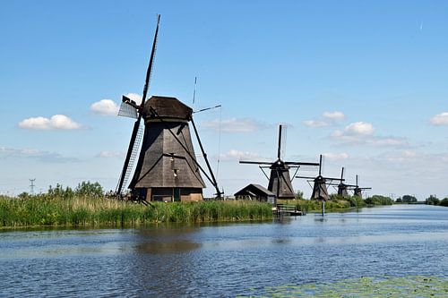 Moulins à vent de Kinderdijk dans l'Ablasserwaard