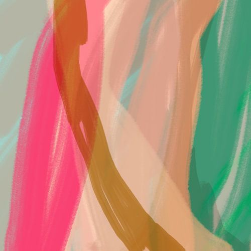 Moderne abstracte kleurrijke kunst in neon- en pastelkleuren nr. 8