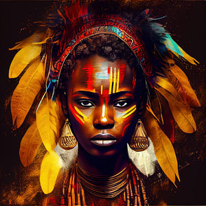 Mächtige afrikanische Kriegerin #2