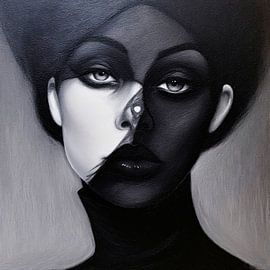 A portrait in symmetry of shadow and light