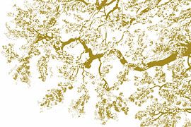 Japanische Blüte Modern Abstrakt Japandi von Caroline Drijber