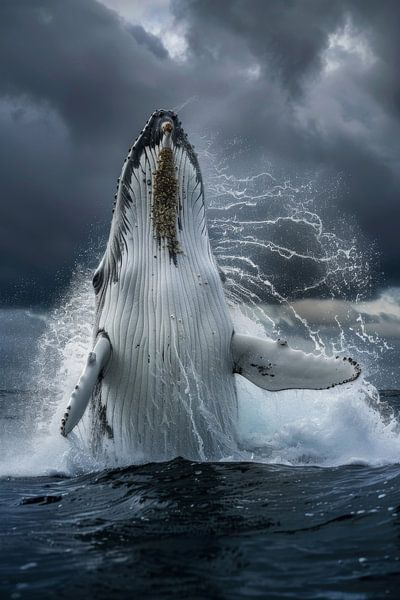 Wal vor dramatischer Kulisse von Poster Art Shop
