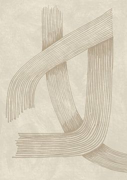 Abstracte verfijnde lijn 01 van Lucrecia Caporale