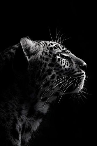 Lion dans l'obscurité