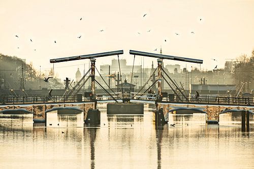 De Magere Brug over de Amstel rivier in Amsterdam