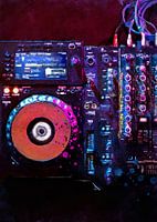 DJ set aquarel kunst #dj