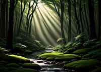 kleine rivier die niet is aangeraakt