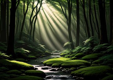 kleiner Fluss, der noch nicht berührt wurde