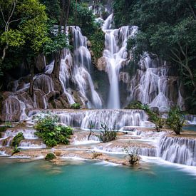 Kuang Si Waterfalls by Cristina Vergara