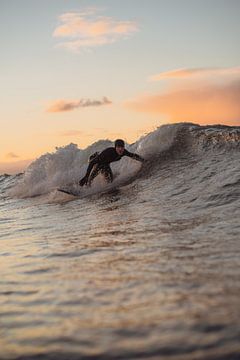 Sunset surf Domburg 1 van Andy Troy