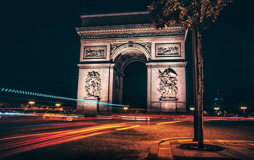 Arc de Triumph bei Nacht von Loris Photography