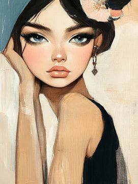 Modern portret, close-up van Carla Van Iersel