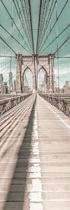 NEW YORK CITY Brooklyn Bridge | urbaner Vintage-Stil von Melanie Viola
