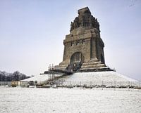 Völkerschlachtdenkmal Leipzig seitliche Ansicht