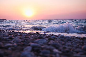 Greek sunset by Valerie de Bliek