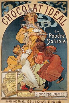 Chocolat Idéal (before 1897) de Alphonse Mucha sur Peter Balan