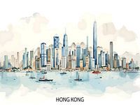 Skyline von Hongkong