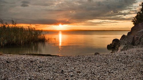 Lever de soleil sur le lac de Garde