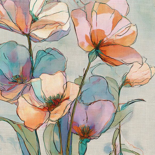 Fröhliche Blumen mit sanften Farben von Blumen Studio