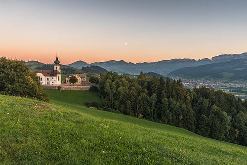 Avondsfeer in het Appenzellerland