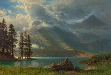 Albert Bierstadt~Scenario in de Grand Tetons ô