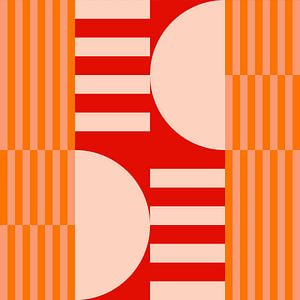 Flippige geometrische Retro-Kunst 6_1. Moderne abstrakte Kunst in hellen Farben. von Dina Dankers