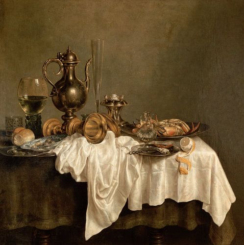 Frühstück mit einem Hummer, Willem Claesz Heda