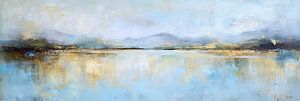 Abstract Landschap Blauw