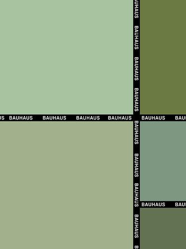 Bauhaus, Trendy Green by Hilde Remerie Photography and digital art