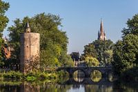 Reflection in the water in Bruges