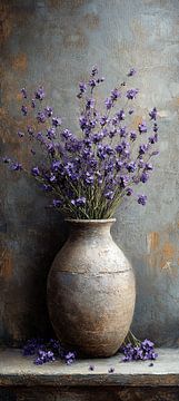 Bloemen Stilleven Paars van Kunst Kriebels