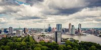Skyline van Rotterdam vanaf de Euromast (2:1)