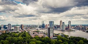 Skyline van Rotterdam vanaf de Euromast (2:1)