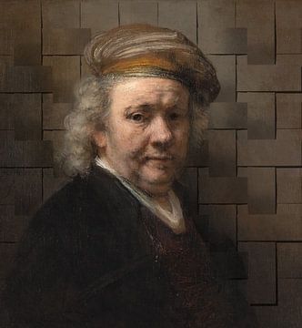 Zelfportret Rembrandt van Rijn van Art for you made by me