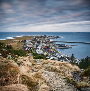 Überblick über Alnes, Godøy, Norwegen von qtx