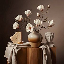 Mocha Magnolia-studie van maulana risyad