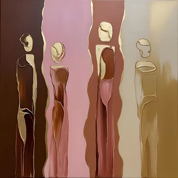 Golden Family van FoXo Art