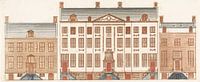 Amsterdamse grachtenhuizen aan de Herengracht, Cornelis Danckerts (II), 1696-1706 van Atelier Liesjes thumbnail