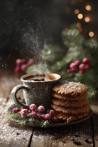 Koffie en Koekjes - Warm en Gezellig Stilleven