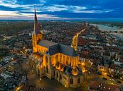 Kampen Bovenkerk in de oude stad tijdens zonsondergang van Sjoerd van der Wal Fotografie thumbnail