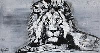 De Lion King on the Rock van Kathleen Artist Fine Art thumbnail