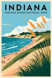 Indiana by Poster Art Shop