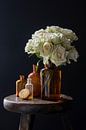 Stilleben mit weißen Rosen und Zitrone von Affect Fotografie Miniaturansicht