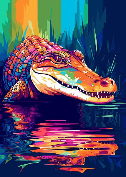 Nature sauvage Animal WPAP Color Style par Mason Scott