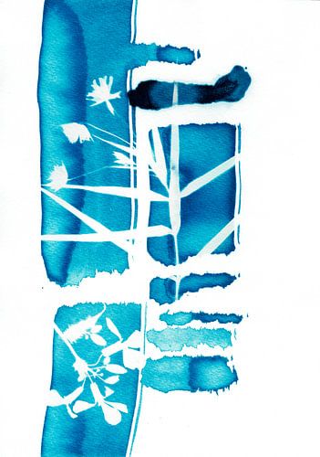 Abstracte Blauwe Natuur