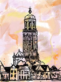 Deventer Tower by Janet Edens