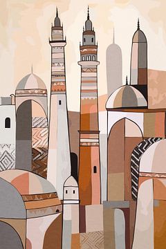 Minarets de Marrakech sur Patterns & Palettes