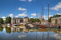 Old harbor of Gouda, Holland