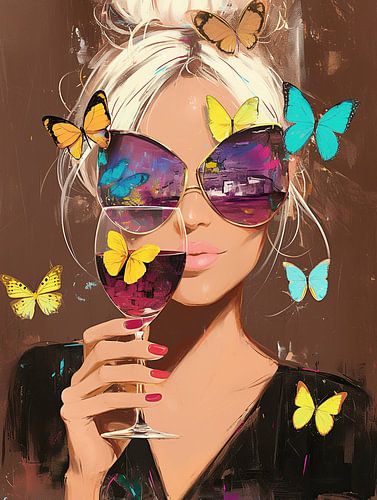 Frauenmalerei | Flatterhafter Chic