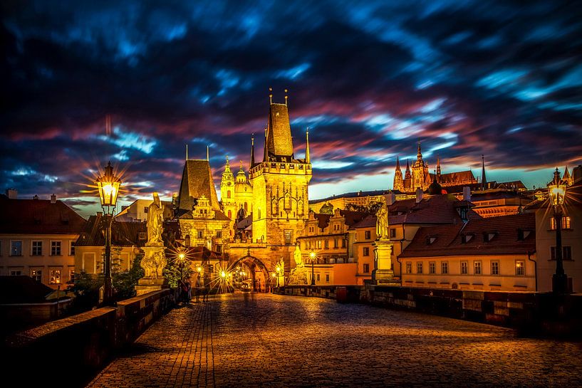 Prag am Abend von Antwan Janssen